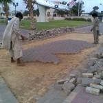 B-Removing Damaged Paver at PF Museum 17 Aug 11-A