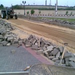 L-Removing Damaged Paver at PF Museum 17 Aug 11
