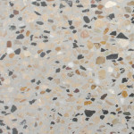 Grey Base Terrazzo Tile (Brown And Black Chips)