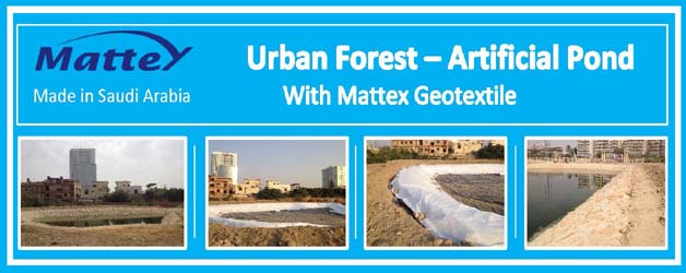 Urban Forest Lake with Mattex Geotextile