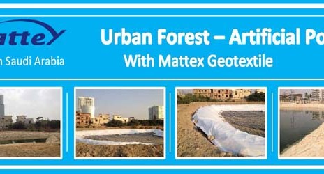 Urban Forest Lake with Mattex Geotextile